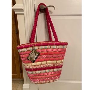 Pink beach bag